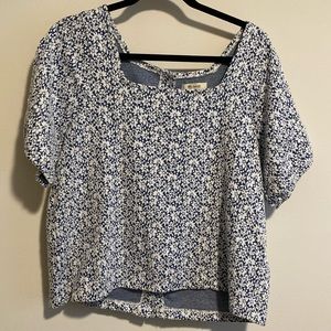 Madewell square neck top.